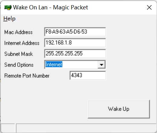 ​WakeOnLanGui